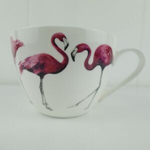 Portobello By Inspire Pink Flamingo Coffee Mug Bone China